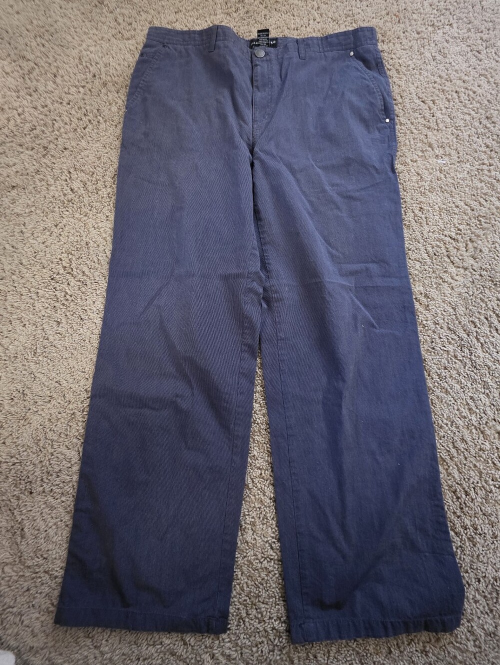 Marc Ecko Blueish Gray Cotton Herringbone Cotton Pants W38 L32